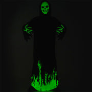 Scary Adult Glow in the Dark Party Costume Skeleton Reaper Halloween V563-22949