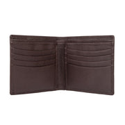 Dents RFID Pebble Grain Bifold Slim Leather Wallet - Chocolate V563-23-5501-CHOC