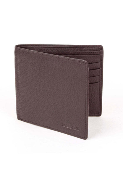 Dents RFID Pebble Grain Bifold Slim Leather Wallet - Chocolate V563-23-5501-CHOC
