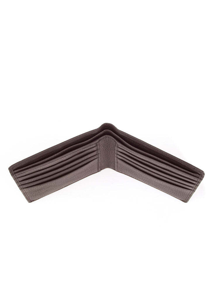 Dents RFID Pebble Grain Bifold Slim Leather Wallet - Chocolate V563-23-5501-CHOC
