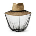 Mosquito Hat Net Head Protector Bee Bug Mesh Insect Mozzie Fishing Fly - Black V563-2432-BLACK