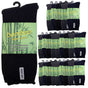 24 Pairs PREMIUM BAMBOO SOCKS Mens Heavy Duty Thick Work Socks Cushion BULK - Assorted Colour Pack - 11-14 V563-24BSOX-ACOLOUR-SIZE11-14