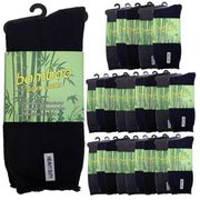 24 Pairs PREMIUM BAMBOO SOCKS Mens Heavy Duty Thick Work Socks Cushion BULK - Assorted Colour Pack - 6-11 V563-24BSOX-ACOLOUR-SIZE6-11