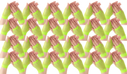 24 Pair Fishnet Gloves Fingerless Wrist Length 70s80s Costume Party Fluro Yellow V563-24PCS-18510-FLUROYELLOW