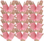 24 Pair Fishnet Gloves Fingerless Wrist Length 70s 80s Costume Party Light Pink V563-24PCS-18510-LIGHTPINK