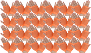 24 Pair Fishnet Gloves Fingerless Wrist Length 70s 80s Costume Party - Orange V563-24PCS-18510-ORANGE