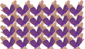 24 Pair Fishnet Gloves Fingerless Wrist Length 70s 80s Costume Party - Purple V563-24PCS-18510-PURPLE