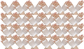 24 Pair Fishnet Gloves Fingerless Wrist Length 70s 80s Costume Party - White V563-24PCS-18510-WHITE