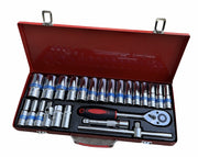 24 Piece Ratchet Socket Wrench Set Screwdriver Bits Extension Hex Chrome Vanadium V563-24PCS_SOCKETTOOLSET