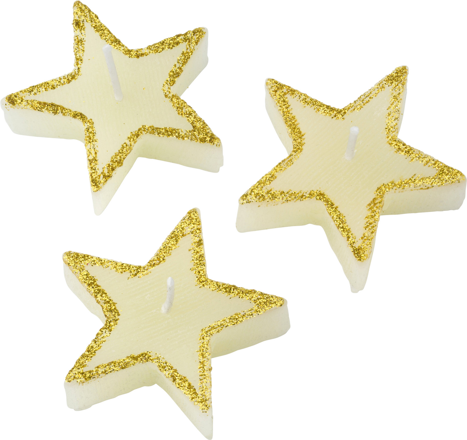 1 Pack of 2 Star Shape Candles Tealight Wedding Crystal Wax V563-27-5657
