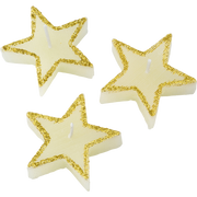 1 Pack of 2 Star Shape Candles Tealight Wedding Crystal Wax V563-27-5657