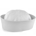 Adult White Sailor Hat Marine Unisex Gob Captain Navy Hen's Night Doughboy Cap V563-28020