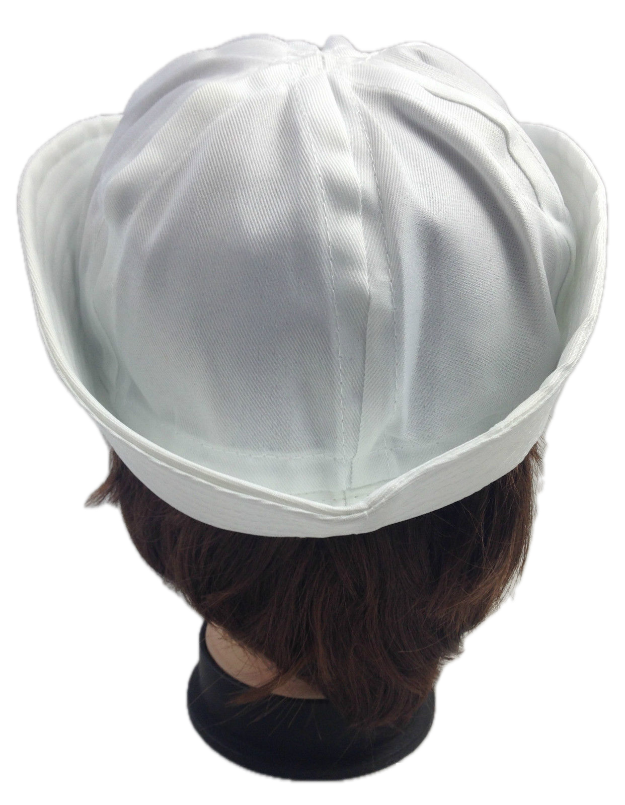Adult White Sailor Hat Marine Unisex Gob Captain Navy Hen's Night Doughboy Cap V563-28020