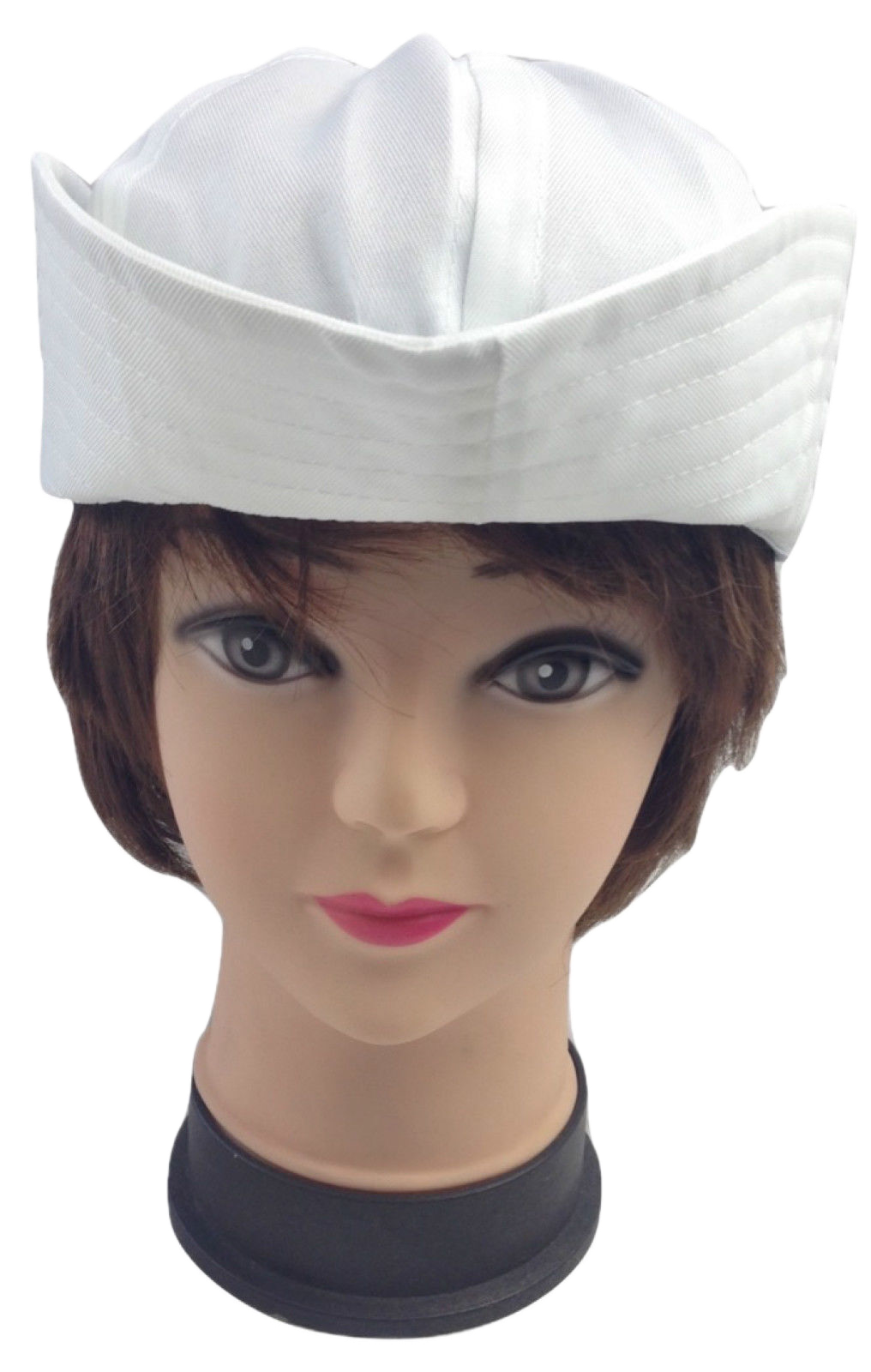 Adult White Sailor Hat Marine Unisex Gob Captain Navy Hen's Night Doughboy Cap V563-28020