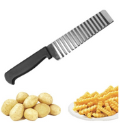 JELLY KNIFE Stainless Steel Blade Cooked Potato Vegetable Crinkle Wavy Cutter Slicer V563-2830