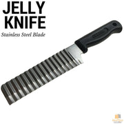 JELLY KNIFE Stainless Steel Blade Cooked Potato Vegetable Crinkle Wavy Cutter Slicer V563-2830
