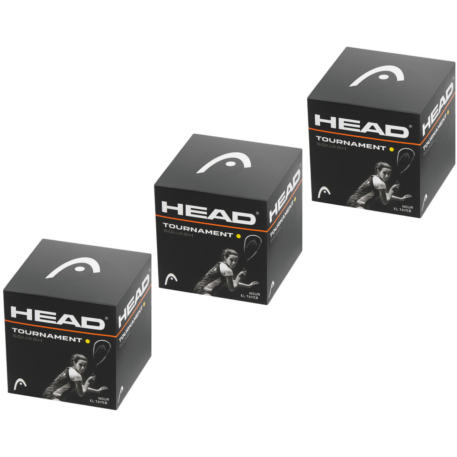 HEAD Tournament Squash Ball Advanced Training Competition - 3 Balls V563-287326-3PK
