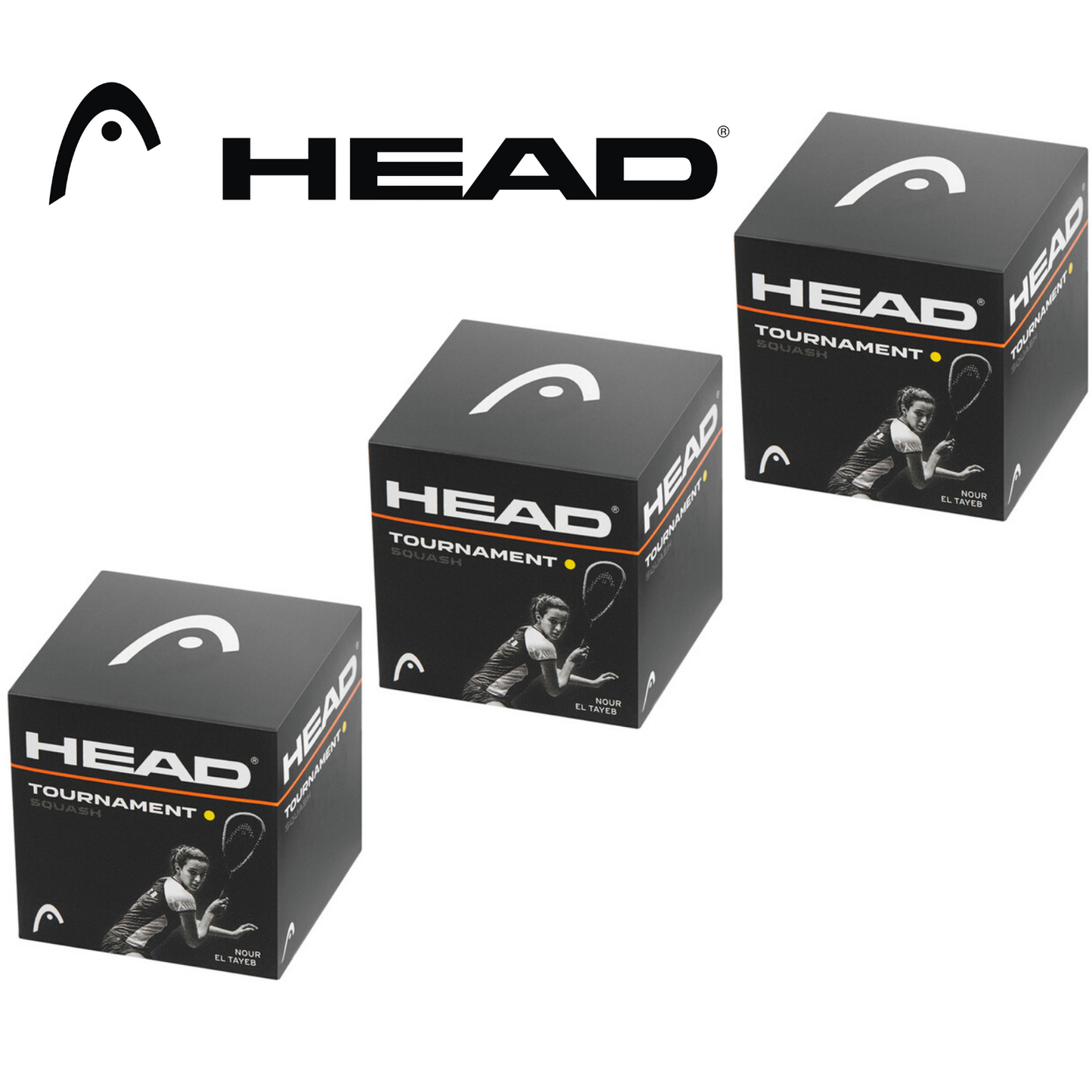 HEAD Tournament Squash Ball Advanced Training Competition - 3 Balls V563-287326-3PK