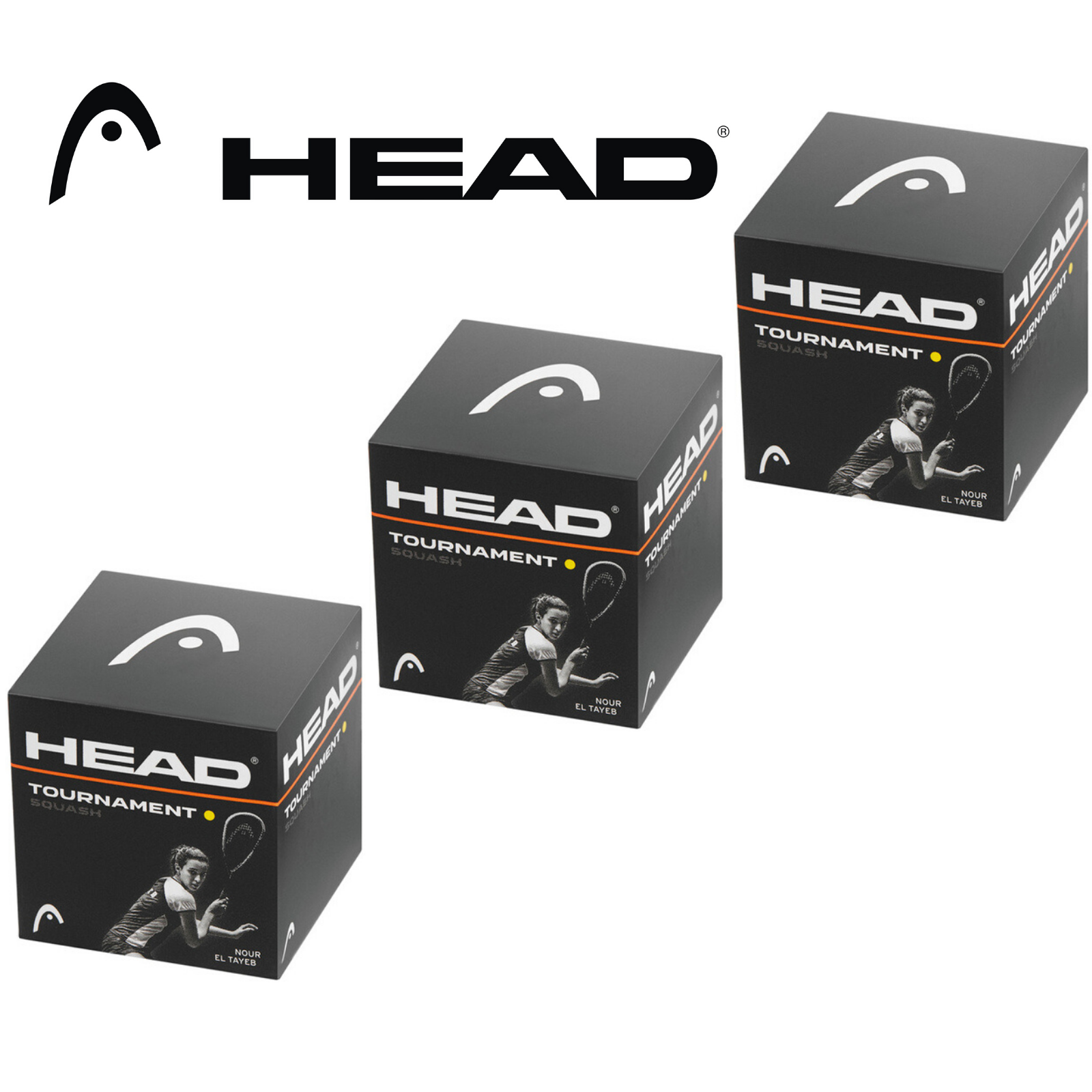HEAD Tournament Squash Ball Advanced Training Competition - 3 Balls V563-287326-3PK