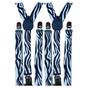 2x Mens Suspenders Braces Adjustable Strong Clip On Elastic Formal Wedding Slim - Zebra V563-2SLIMSUSPENDERS-ZEB