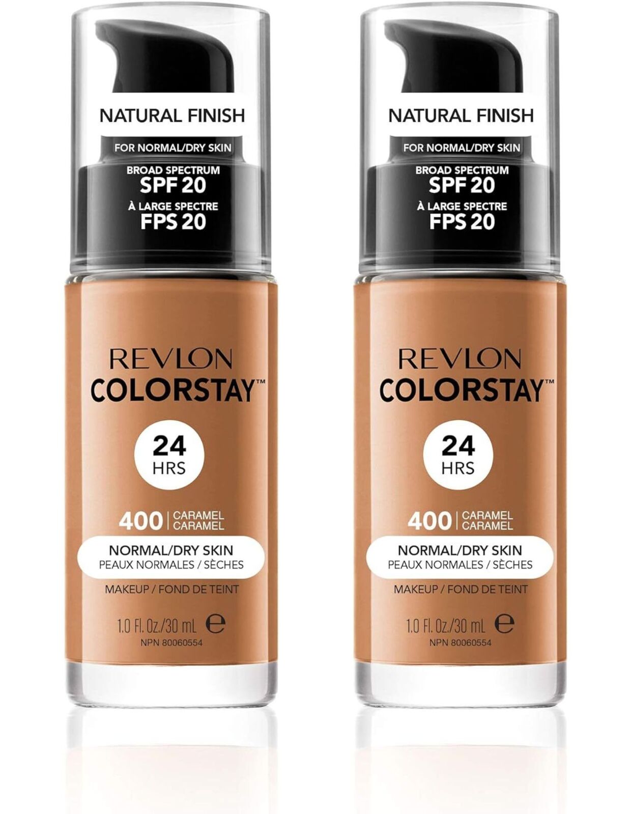 2x Revlon 30ml ColorStay Makeup for Normal/Dry Skin - Caramel 400 V563-309974677110-2PCS