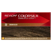 Revlon ColorSilk 20 Brown Black Permanent 3D Hair Colour w/ Keratin - Brown/Black V563-309978695202