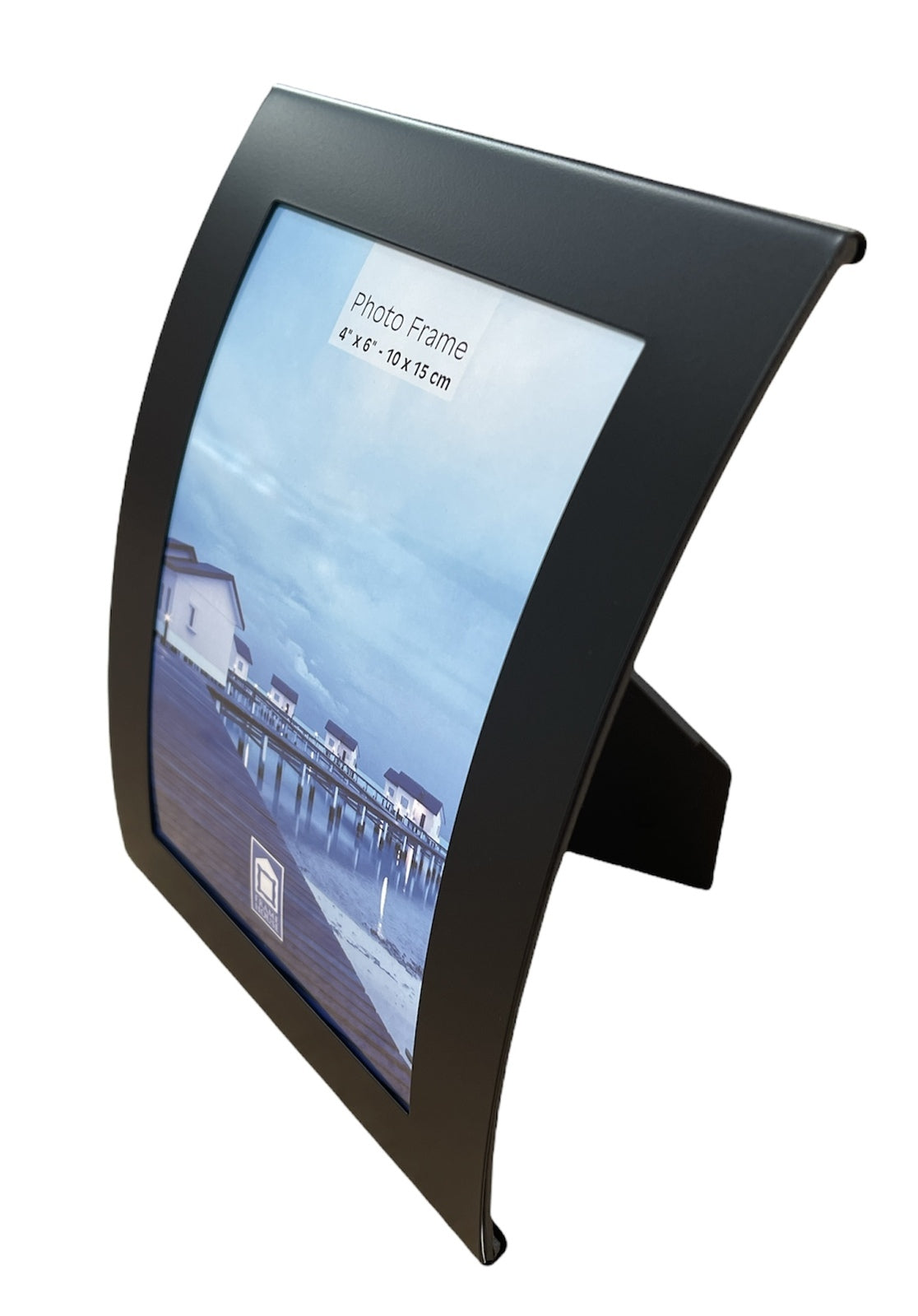 Curve Picture Photo Frame Curved Aluminium Portrait 10cm x 15cm (4"x6") - Black V563-31_771