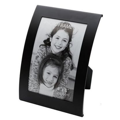 Curve Picture Photo Frame Curved Aluminium Portrait 10cm x 15cm (4"x6") - Black V563-31_771