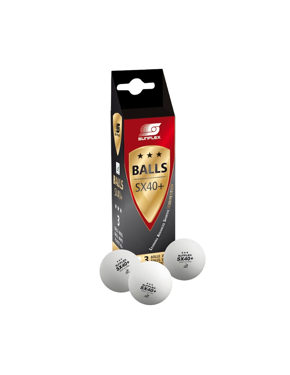 1 Pack of 3 Sunflex Table Tennis Balls Ping Pong Racket Racquet Game V563-33306-1PK