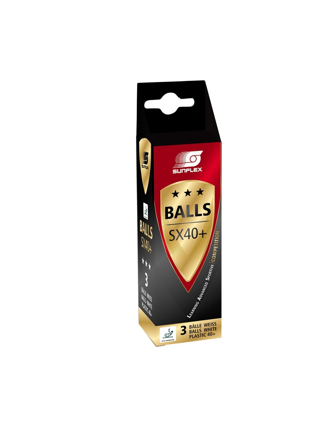 1 Pack of 3 Sunflex Table Tennis Balls Ping Pong Racket Racquet Game V563-33306-1PK