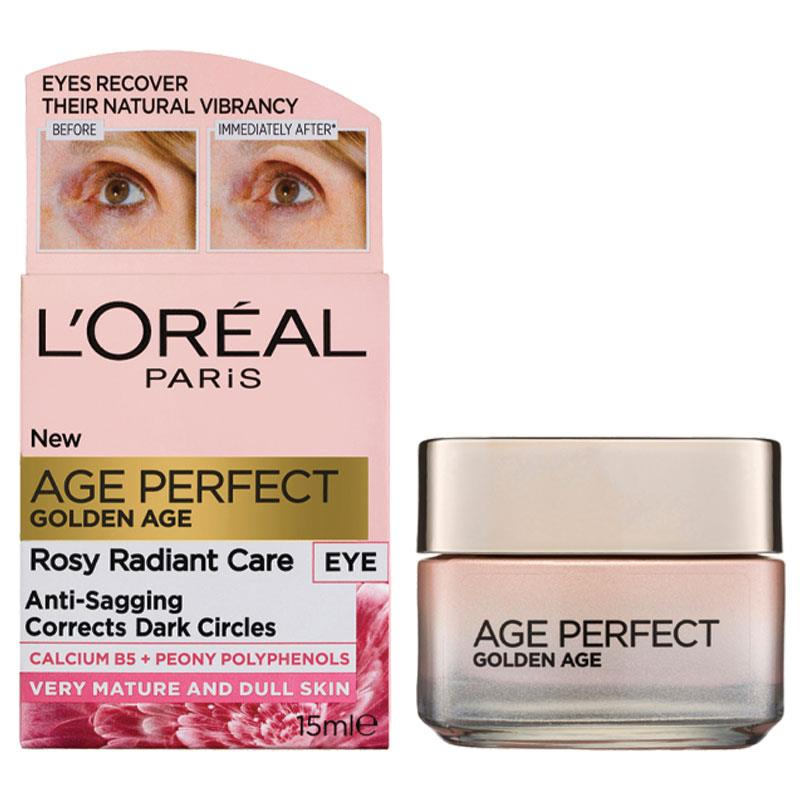 LOreal Paris Golden Age Perfect Rosy Radiant Eye Cream Anti Sagging Mature to Dull Skin 15ml V563-3600523717408