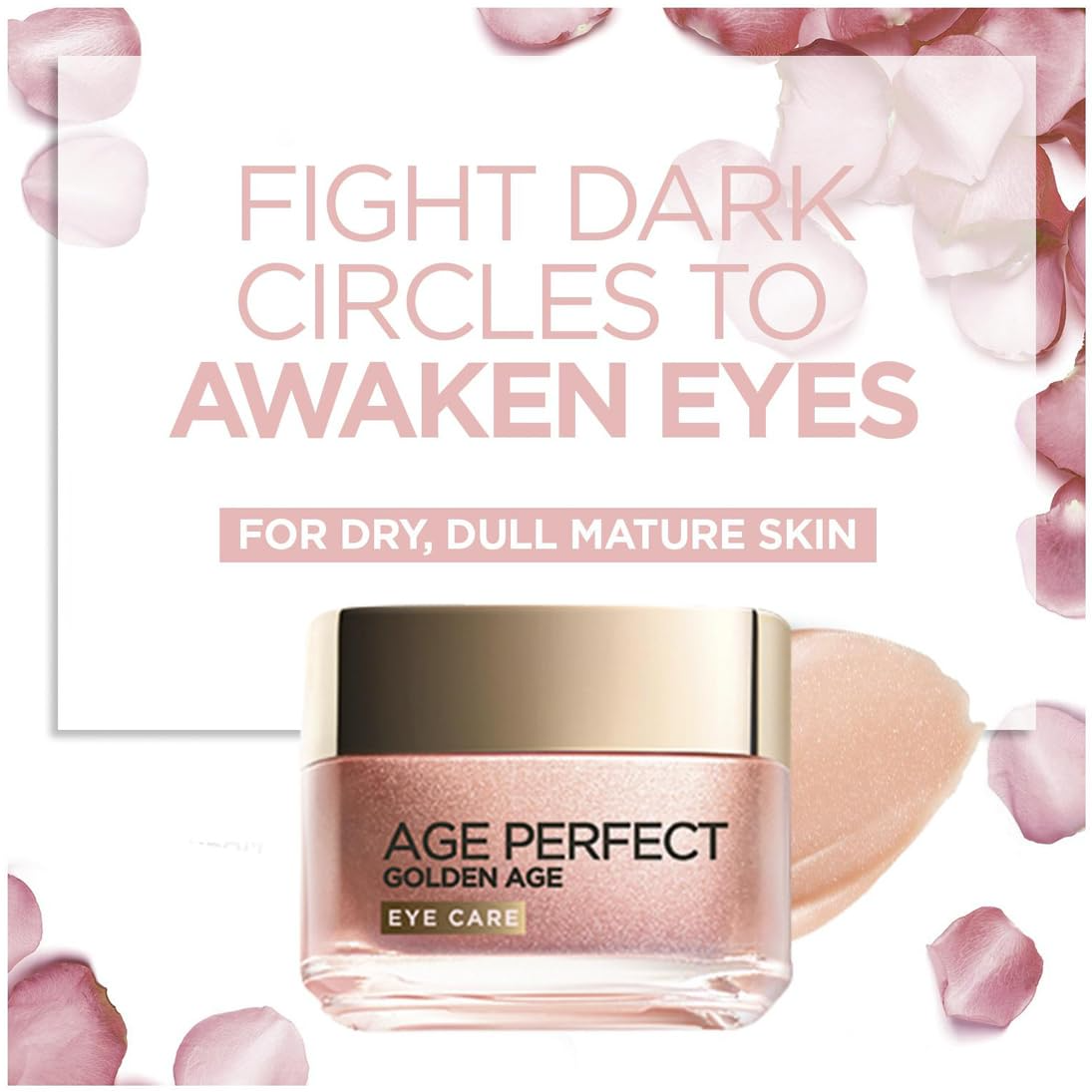 LOreal Paris Golden Age Perfect Rosy Radiant Eye Cream Anti Sagging Mature to Dull Skin 15ml V563-3600523717408