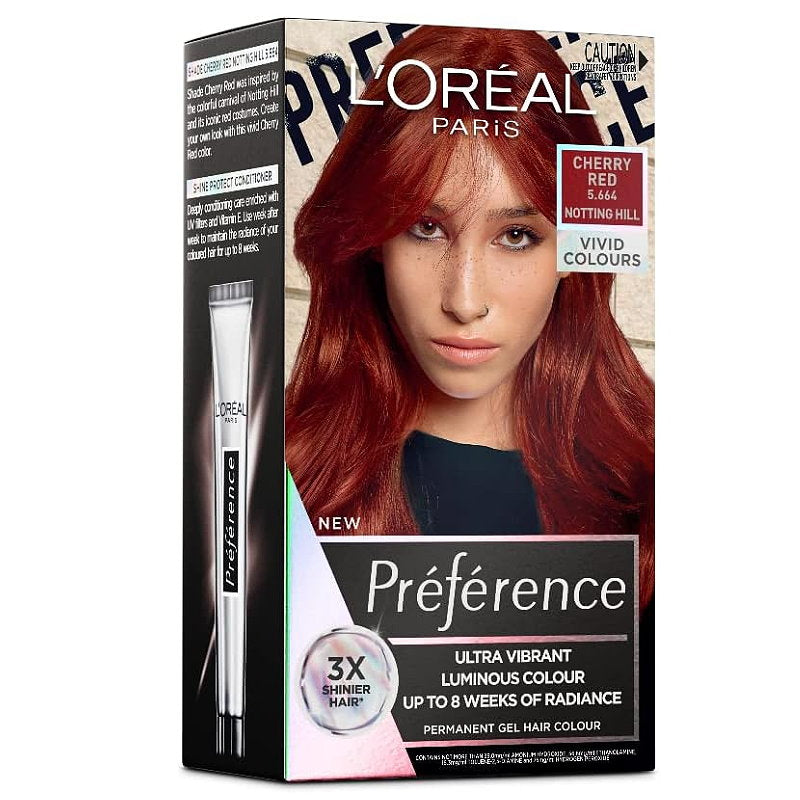 LOreal Paris Preference Vivids Permanent Hair Colour Cherry Red 5.664 V563-3600524018634
