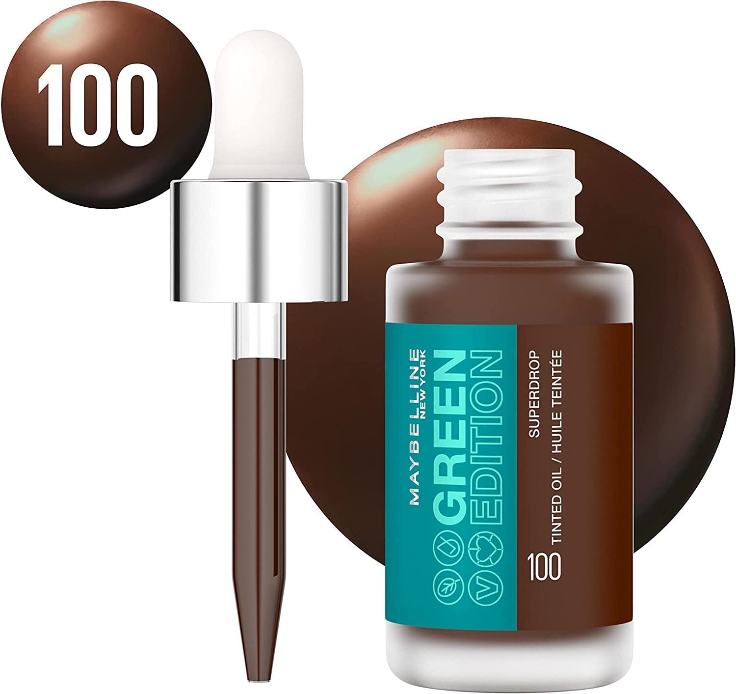 Maybelline Green Edition Superdrop Tinted Oil Foundation - Shade 100 V563-3600531650315