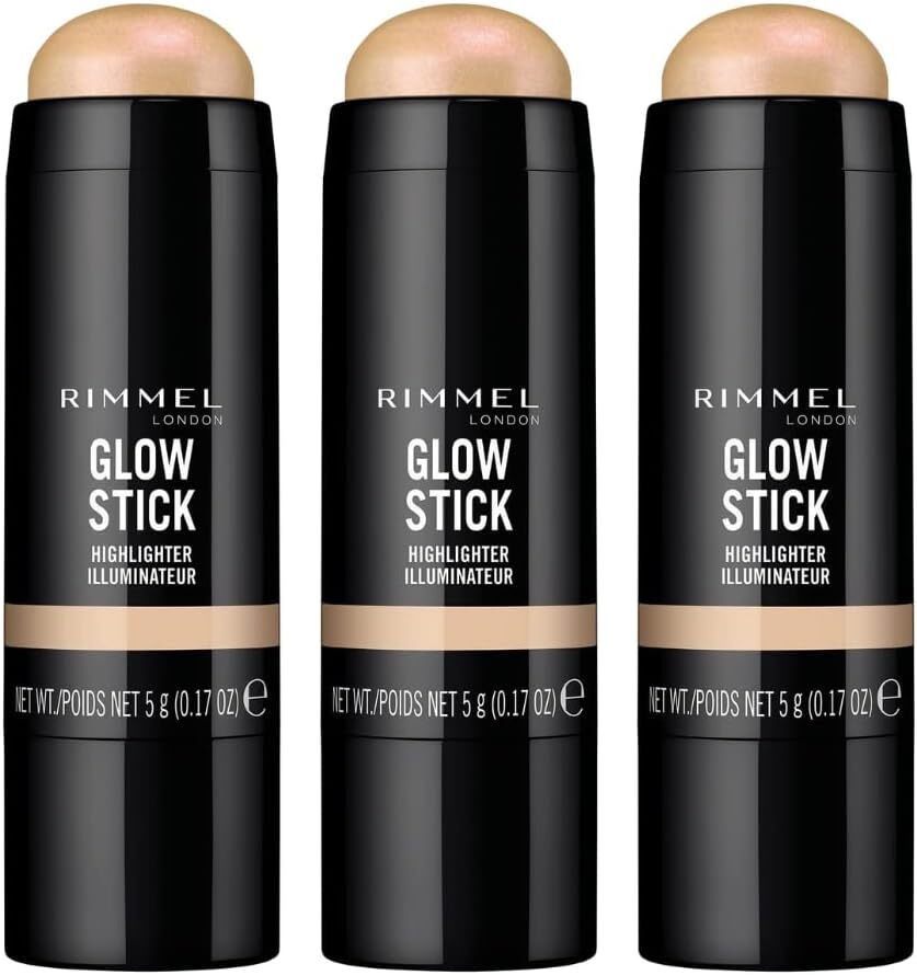 3x Rimmel 5g Glow Stick Highlighter - 002 Bold V563-3614229436334-3PCS