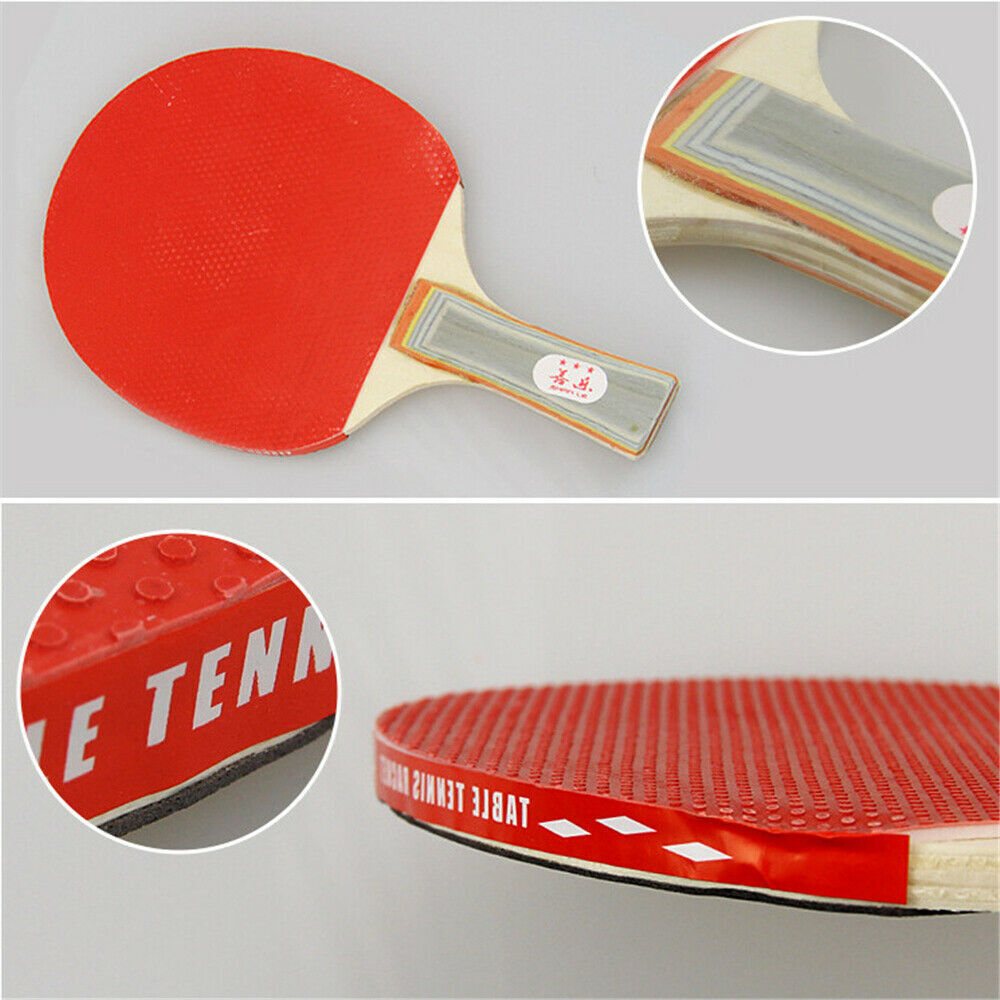 2 Players Table Tennis Set 2 Rackets Bats with 3 Ping Pong Balls Home Sports V563-3642