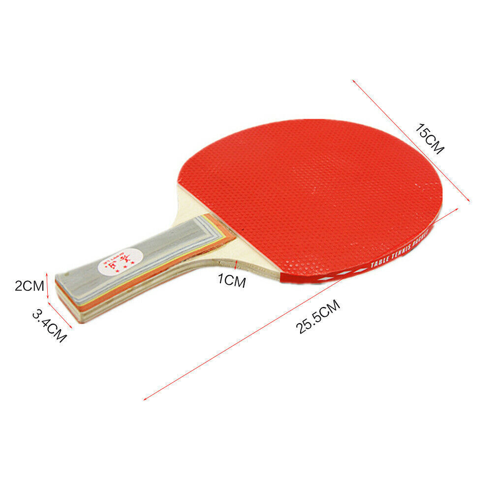 2 Players Table Tennis Set 2 Rackets Bats with 3 Ping Pong Balls Home Sports V563-3642