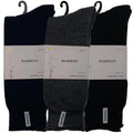 3 Pairs PREMIUM BAMBOO SOCKS Mens Heavy Duty Thick Work Socks BULK Cushion - Assorted Colour Pack - 11-14 V563-3BBSOX-ACOLOUR-SIZE11-14