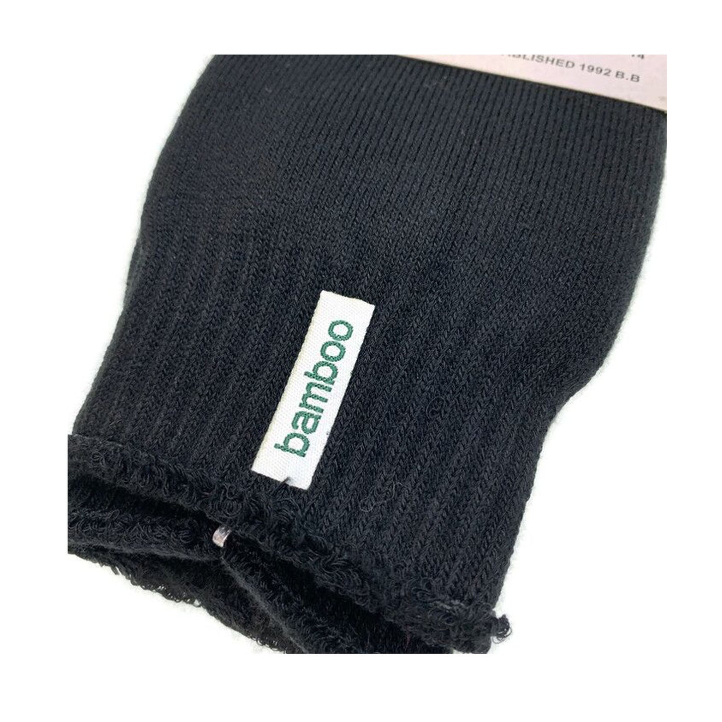 3 Pairs PREMIUM BAMBOO SOCKS Mens Heavy Duty Thick Work Socks BULK Cushion - Black - 7-11 V563-3BBSOX-BLK-SIZE7-11