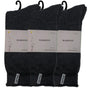 3 Pairs PREMIUM BAMBOO SOCKS Mens Heavy Duty Thick Work Socks BULK Cushion - Charcoal Grey - 11-14 V563-3BBSOX-CHRCLGRY-SIZE11-14