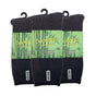 3 Pairs PREMIUM BAMBOO SOCKS Mens Heavy Duty Thick Work Socks Cushion BULK - Charcoal Grey - 6-11 V563-3BSOX-CHRCLGRY-SIZE6-11