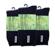3 Pairs PREMIUM BAMBOO SOCKS Mens Heavy Duty Thick Work Socks Cushion BULK - Navy Blue - 6-11 V563-3BSOX-NVYBLU-SIZE6-11