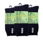 3 Pairs PREMIUM BAMBOO SOCKS Mens Heavy Duty Thick Work Socks Cushion BULK - Navy Blue - 6-11 V563-3BSOX-NVYBLU-SIZE6-11