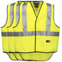 3x HUSKI Hi Vis Patrol Vest 3M Tape Safety Workwear High Visibility Bulk - Yellow - XL V563-3HUSKIVEST-YELLOW-XL