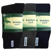 3 Pairs BAMBOO SOCKS Mens Heavy Duty Premium Thick Work Socks Cushion BULK - Assorted Colour Pack - 11-14 V563-3MBSKS-ACOLOUR-SIZE11-14
