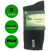 3 Pairs BAMBOO SOCKS Mens Heavy Duty Premium Thick Work Socks Cushion BULK - Assorted Colour Pack - 11-14 V563-3MBSKS-ACOLOUR-SIZE11-14