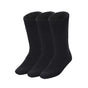 3 Pairs BAMBOO SOCKS Mens Heavy Duty Premium Thick Work Socks Cushion BULK - Black - 11-14 V563-3MBSKS-BLK-SIZE11-14