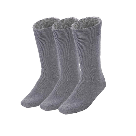 3 Pairs BAMBOO SOCKS Mens Heavy Duty Premium Thick Work Socks Cushion BULK - Charcoal Grey - 6-11 V563-3MBSKS-CHRCLGRY-SIZE6-11