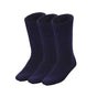 3 Pairs BAMBOO SOCKS Mens Heavy Duty Premium Thick Work Socks Cushion BULK - Navy Blue - 6-11 V563-3MBSKS-NVYBLU-SIZE6-11