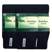 3 Pairs BAMBOO SOCKS Mens Heavy Duty Premium Thick Work Socks Cushion BULK - Navy Blue - 6-11 V563-3MBSKS-NVYBLU-SIZE6-11